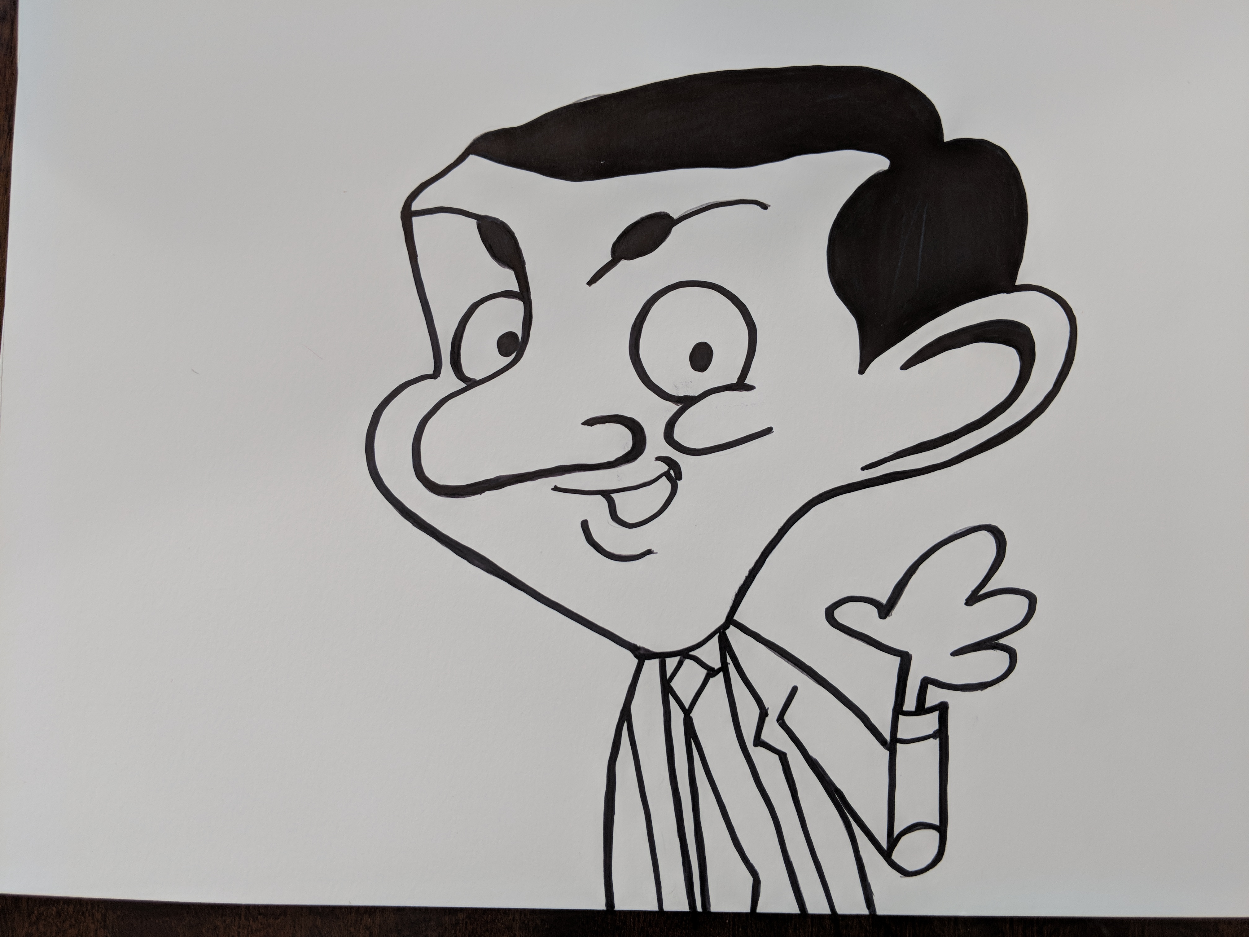 Drawing Mr Bean Cartoon Animated Drawing By EdgarsArt — Steemit