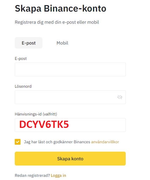 rabatt på Binance - Binance kupongkod - hänvisning DCYV6TK5.JPG