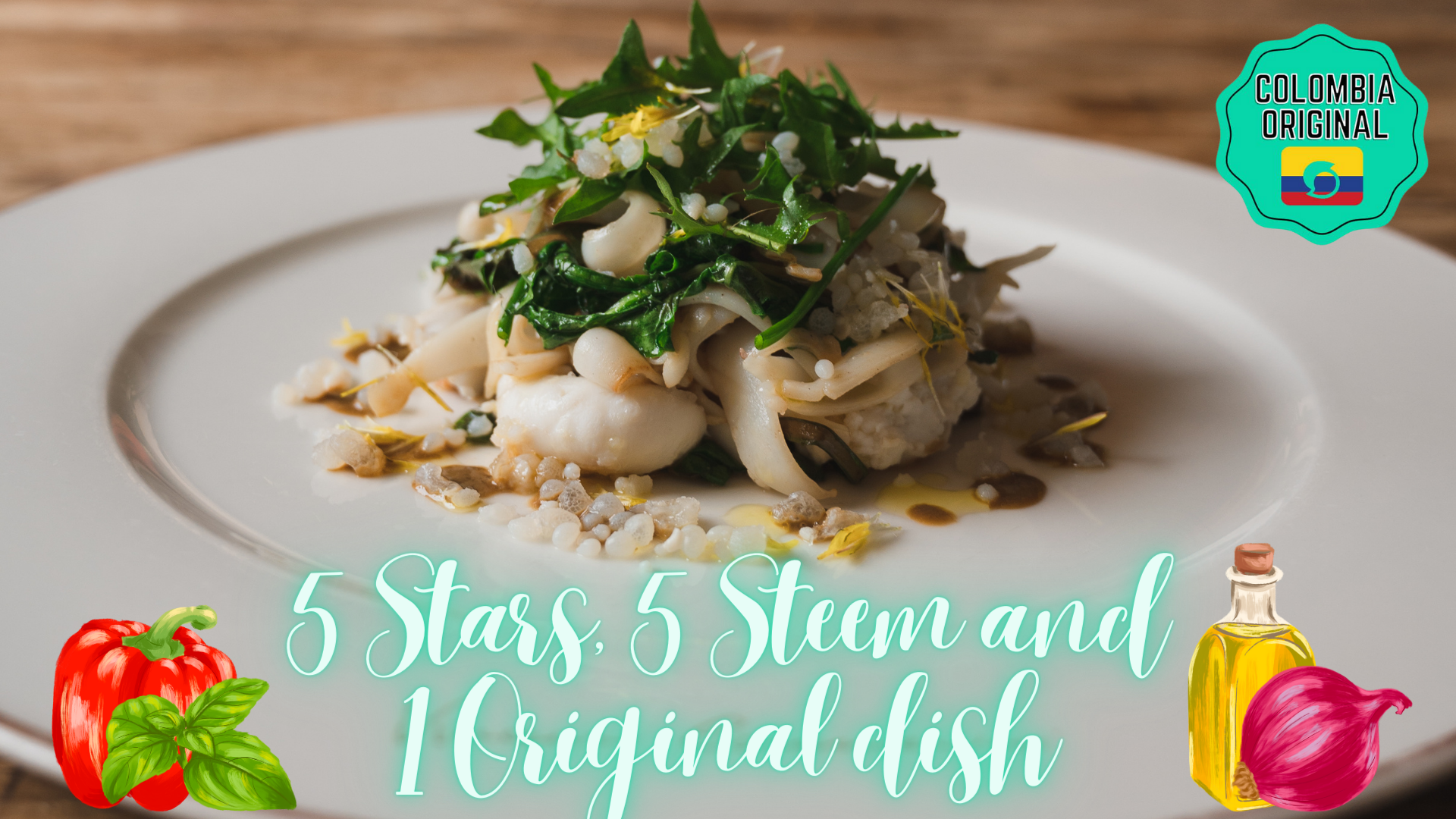5 Stars, 5 Steem and 1 Original dish.png