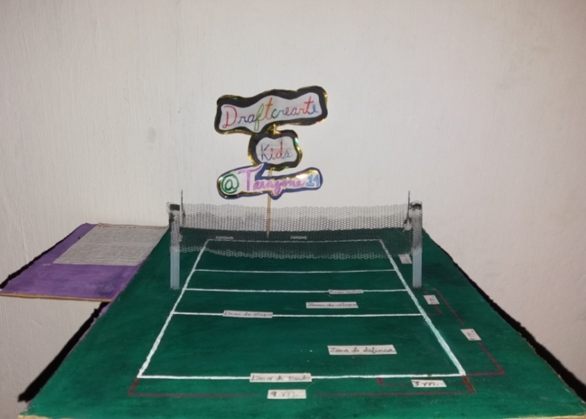 Maqueta De Cancha De Voleibol 